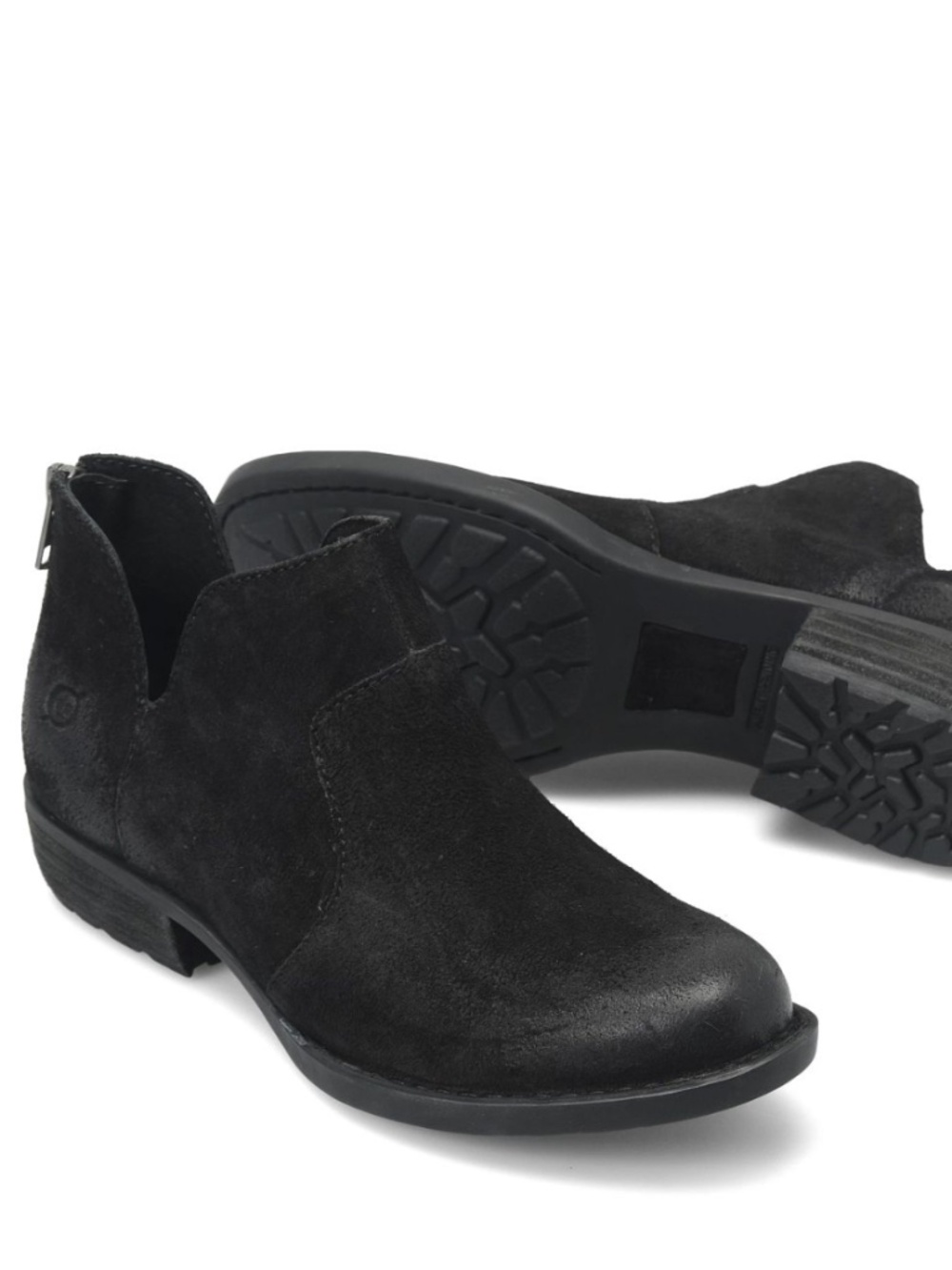 Børn Kerri Bootie Distressed Black Suede Sz 6M